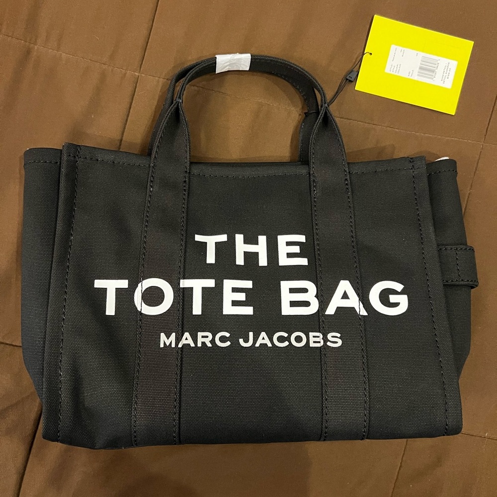 Marc Jacobs Black Canvas Tote Bag